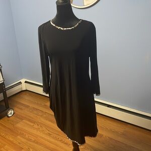 Black with cheetah collar and trim